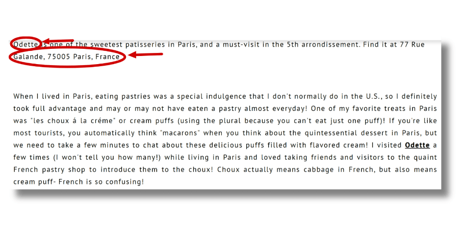 This is an unstructured citation of a French business.